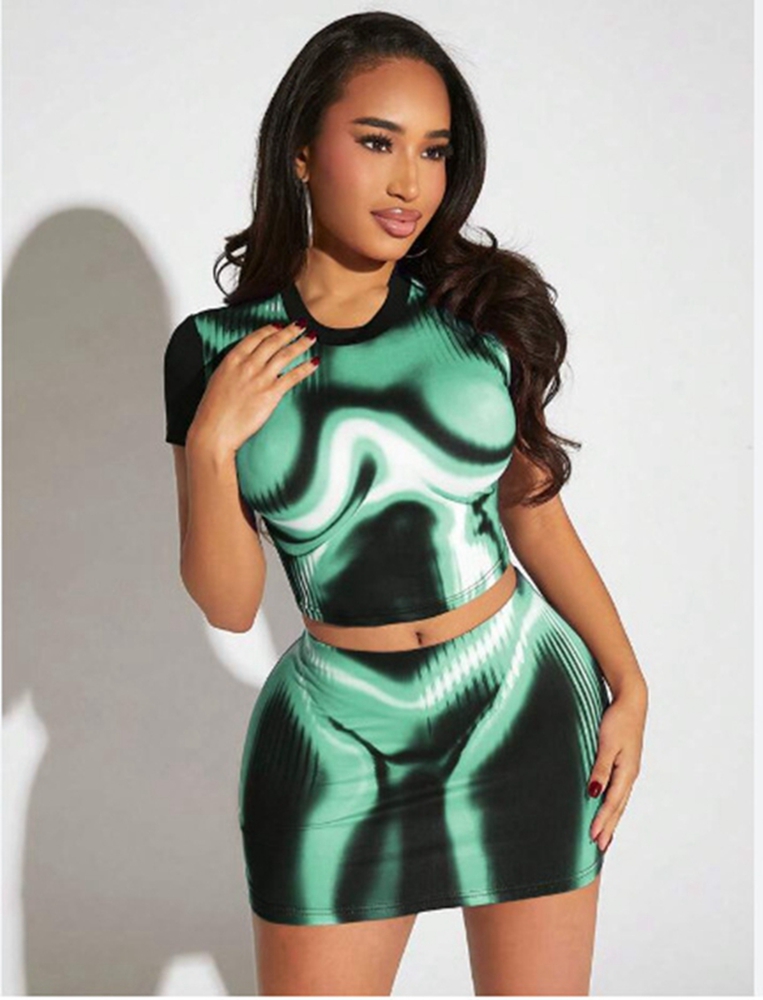 STIJLVOLLE DAME Tie Dye Gedruk - Tie Dye Two Piece recensie en prijs