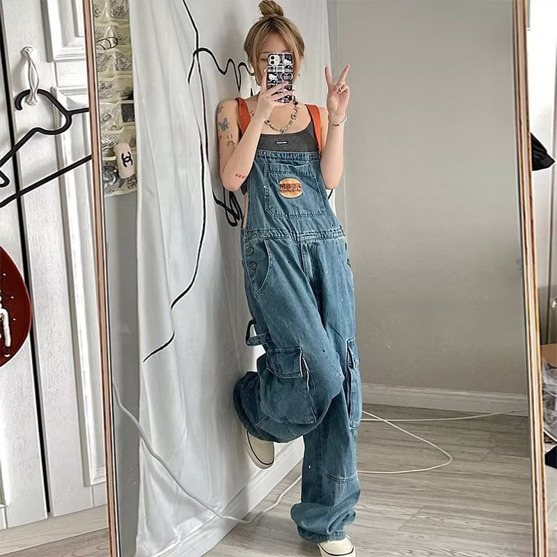 Retro denim losse dames slanke - Women'S Fashion Trousers recensie en prijs