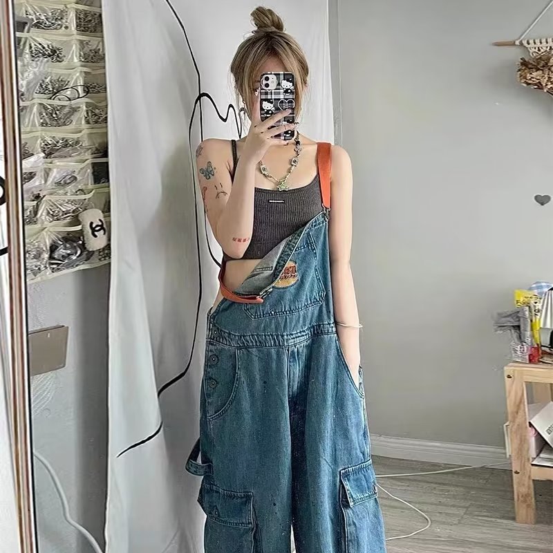 Retro denim losse dames slanke - Women'S Fashion Trousers recensie en prijs