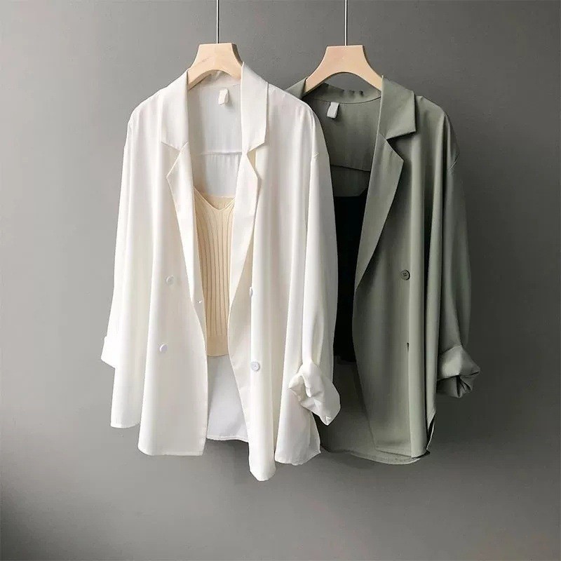 Dames lente zomer dons chiffon - Blazer Women Oversized recensie en prijs