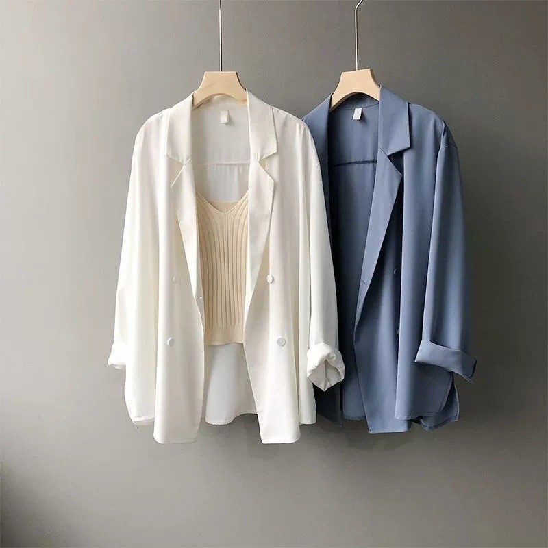 Dames lente zomer dons chiffon - Blazer Women Oversized recensie en prijs