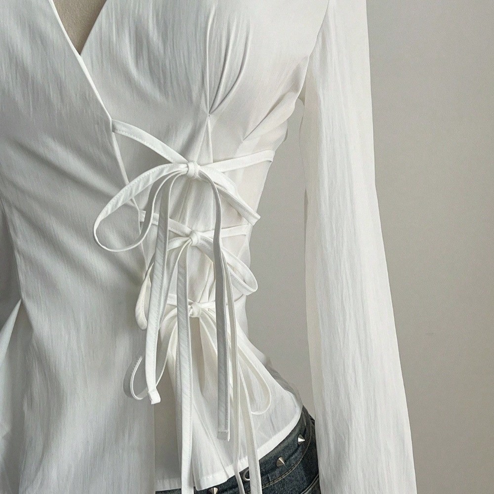 Mode Slim Fit Shirt met lange  - Women'S Y2K Fashion Aesthetic recensie en prijs
