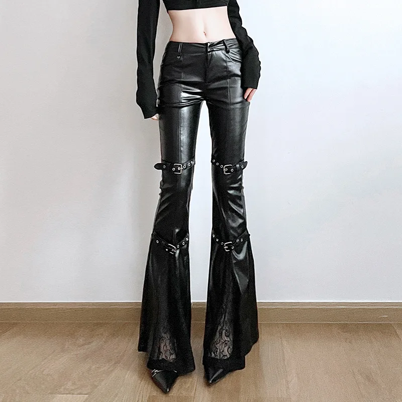 Dames PU lederen flare broek,  - Women'S Fashion Trousers recensie en prijs