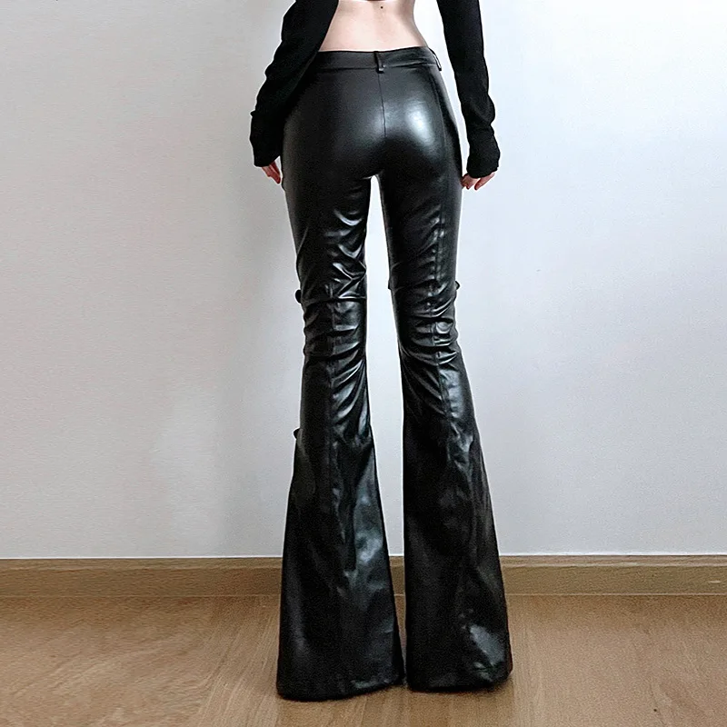 Dames PU lederen flare broek,  - Women'S Fashion Trousers recensie en prijs