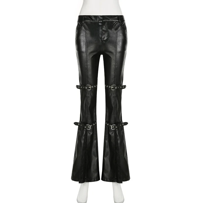 Dames PU lederen flare broek,  - Women'S Fashion Trousers recensie en prijs