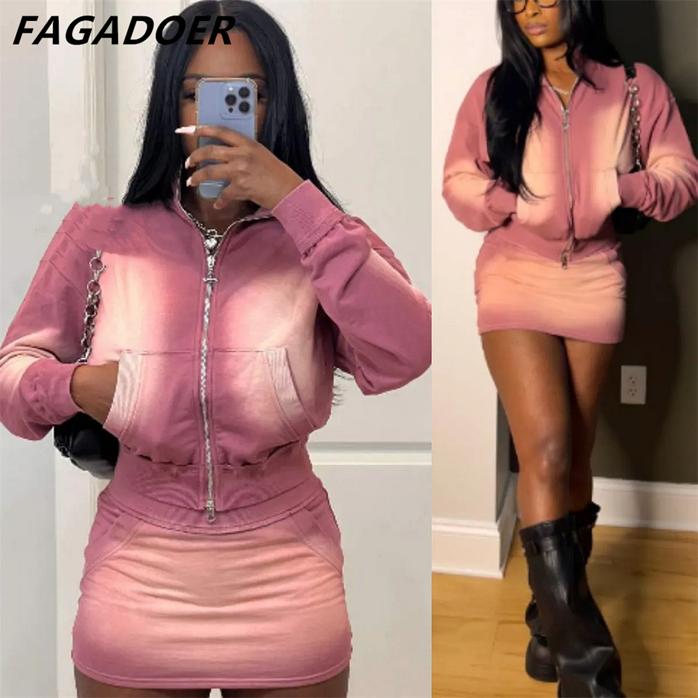 FAGADOER Roze Tie Dye Print Tw - Tie Dye Two Piece recensie en prijs