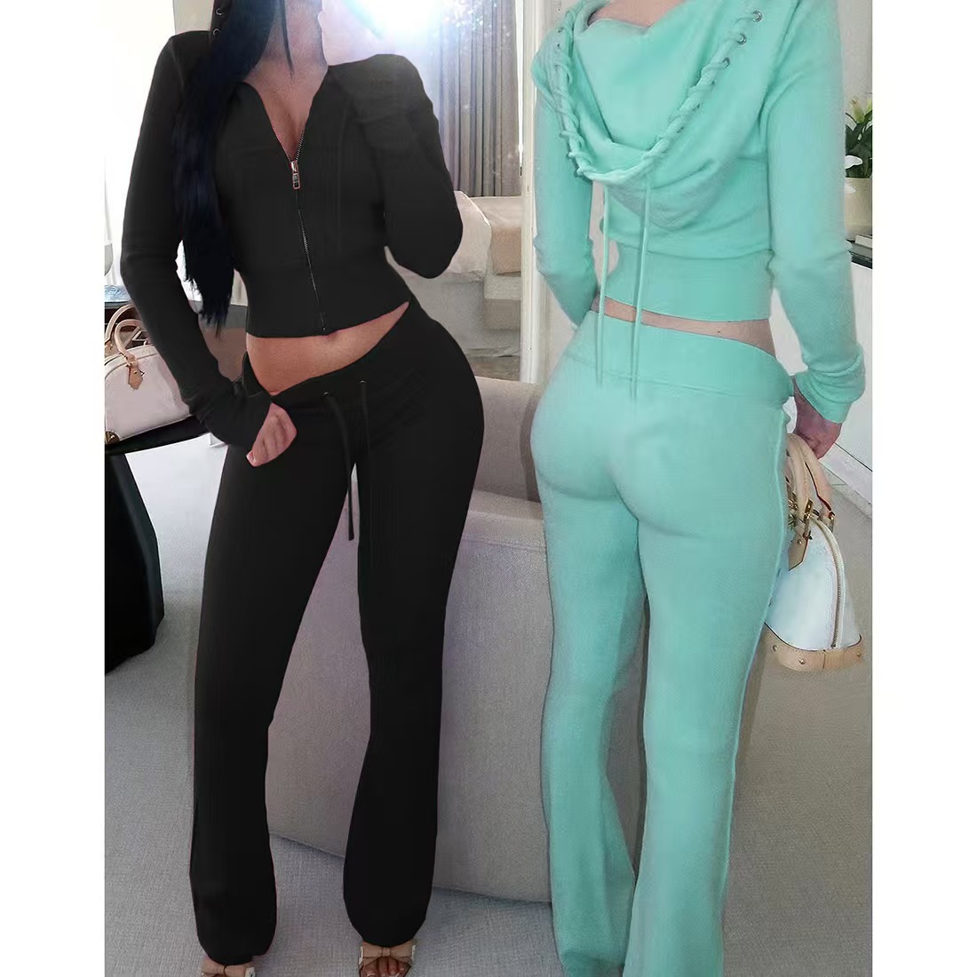 Nieuwe mode gebreide streetwea - Women'S Y2K Fashion Aesthetic recensie en prijs