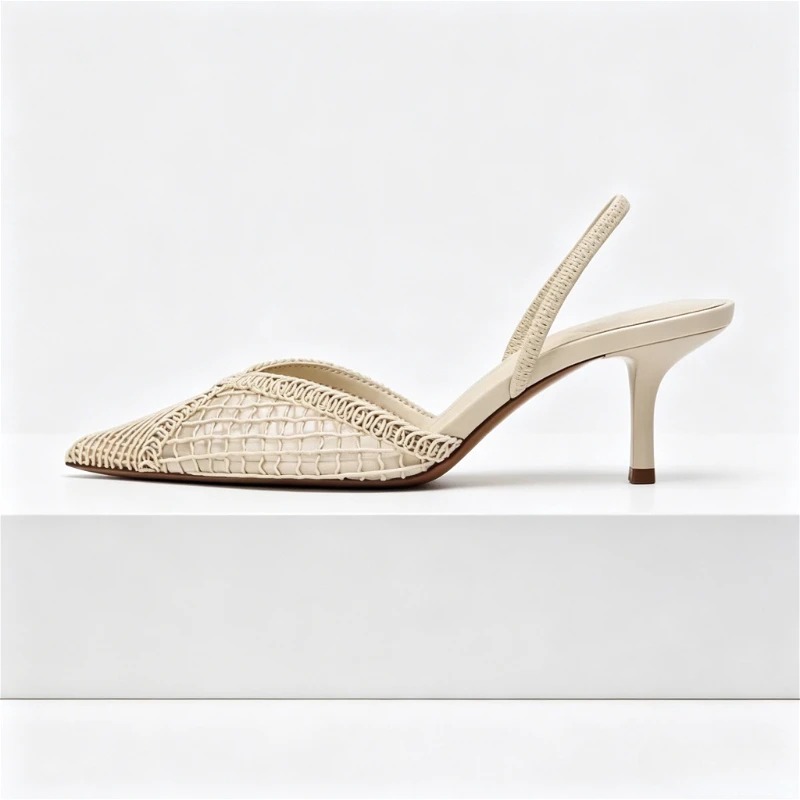 Mesh geweven sandalen met hakk - Women'S Fashion Brands recensie en prijs