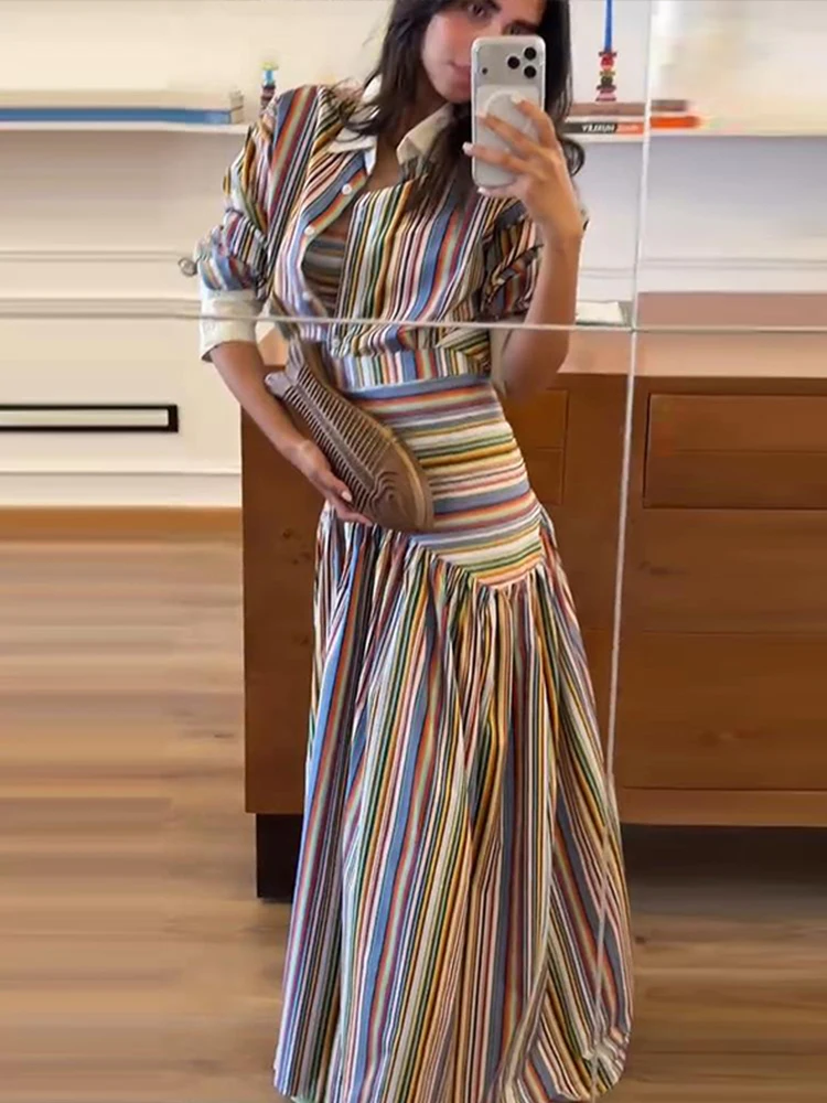 Boho kleurrijke gestreepte shi - Maxi Dress Boho recensie en prijs