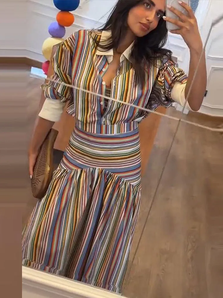 Boho kleurrijke gestreepte shi - Maxi Dress Boho recensie en prijs
